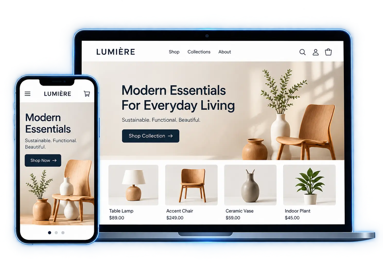 Shopify skincare ecommerce store