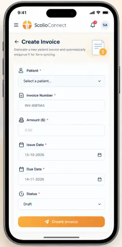 ScolioConnect-invoice